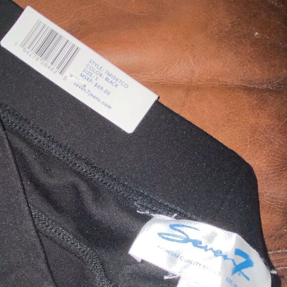 Seven7 Ponte Knit Skinny Leg Black Pants Small - Picture 14 of 15